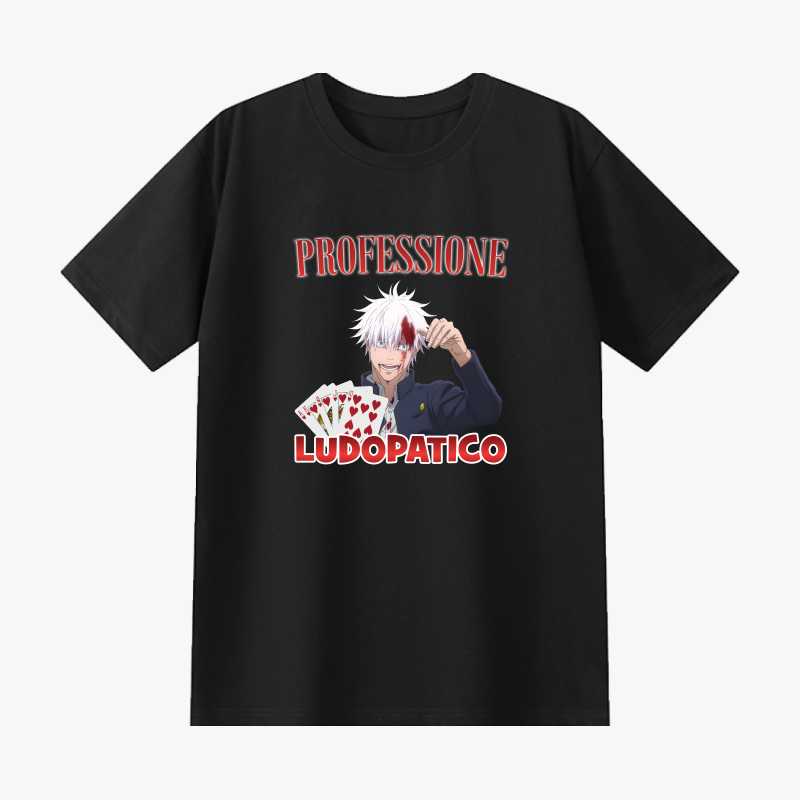 Professione Ludopatico Gojo Jujutsu Kaisen T-Shirt 🎰