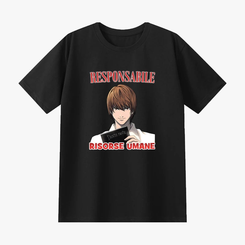Responsabile Risorse Umane Light Yagami T-Shirt 📓