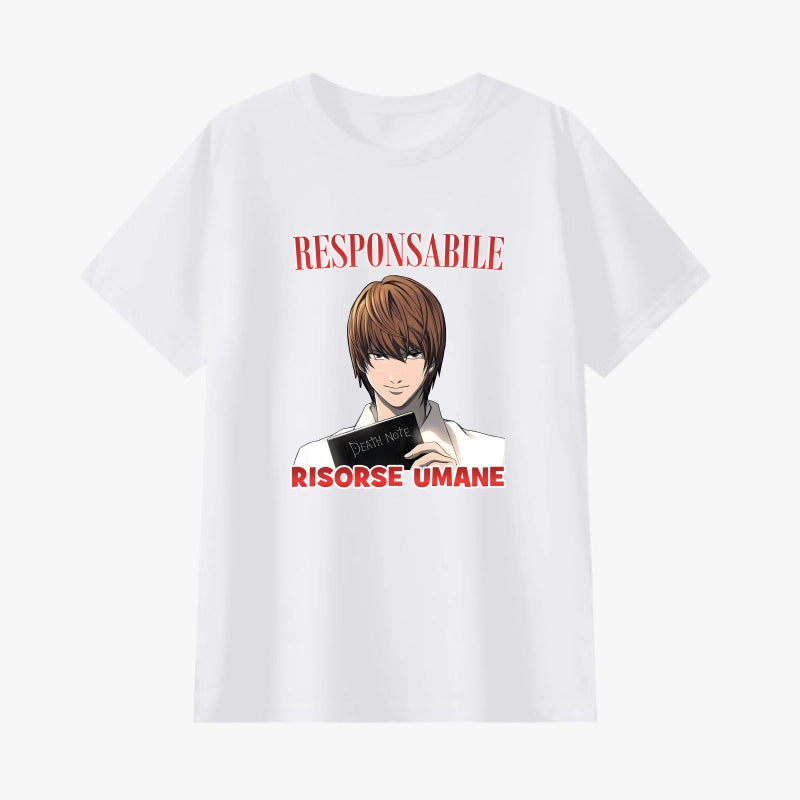 Responsabile Risorse Umane Light Yagami T-Shirt 📓