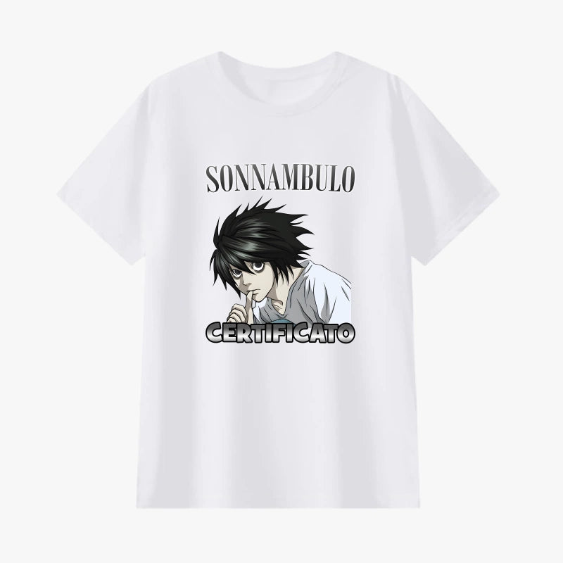 Sonnambulo Certificato Death Note T-Shirt 💤